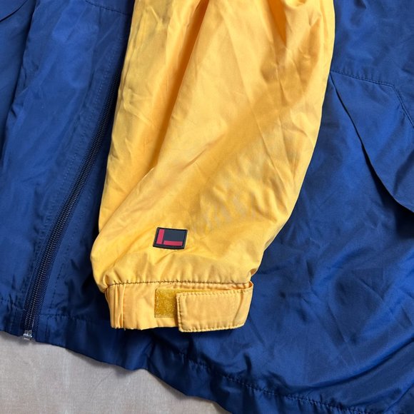 Vintage FUBU Collection Men's Size XL Blue Yellow Rain Coat Windbreaker Jacket - Picture 4 of 7